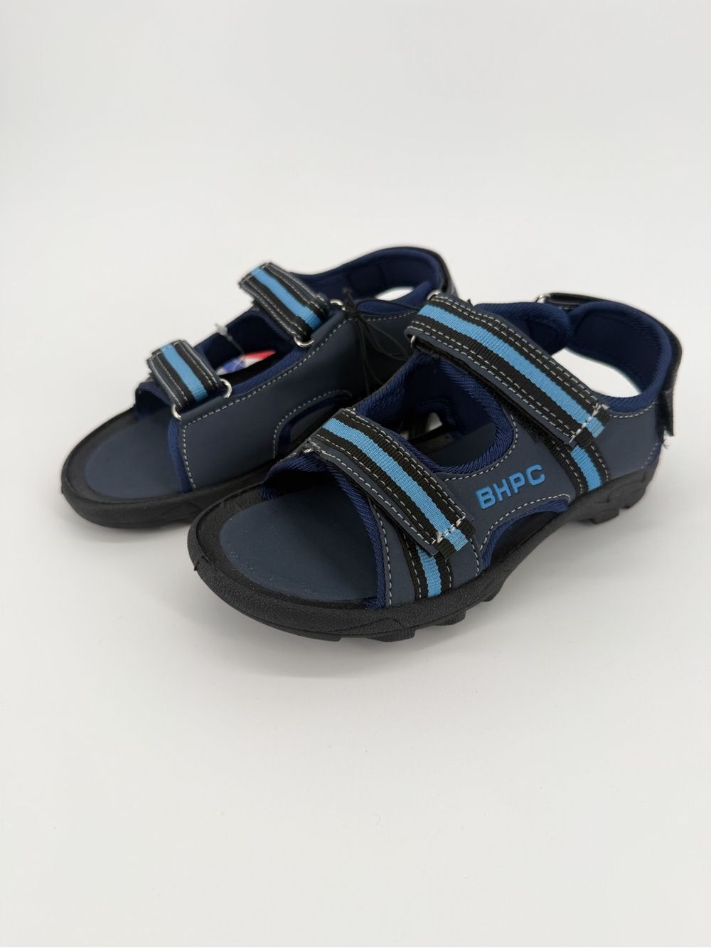 BHPC Sport Sandals Hook & Loop Open Toe Active Blue Boys Little Kid 12 NEW